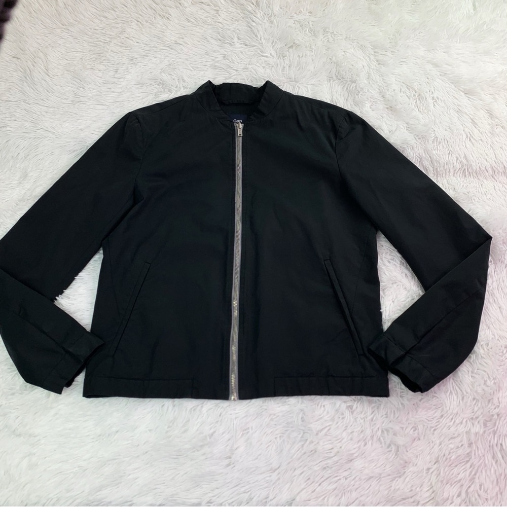 Gap‎ Men's Black full zip nylon Jacket
